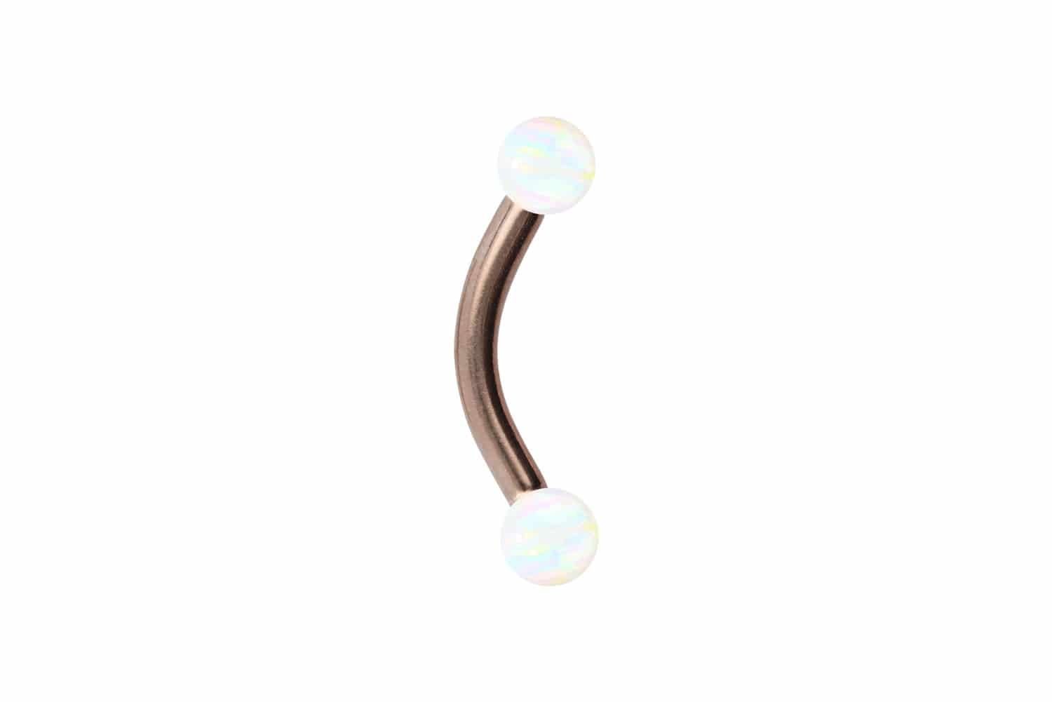 Titan Piercing Banane SYNTHETISCHE OPALE